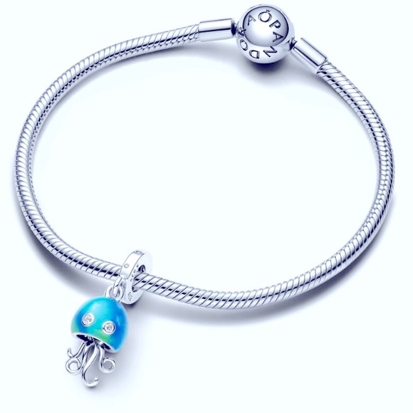 Pandora Color changing Jellyfish dangle charm New bracelet charm - Picture 1 of 4